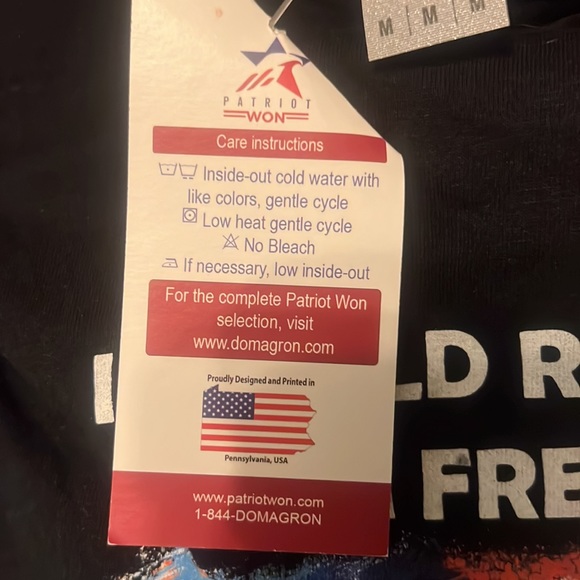 I would rather die in freedom, then live without it men’s T-shirt, size medium - Picture 3 of 4